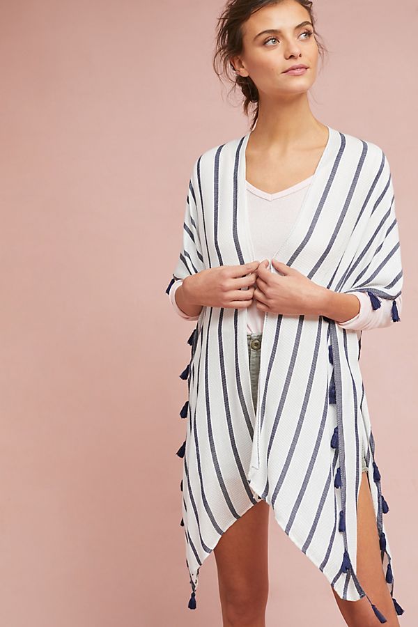 Priscilla Striped Kimono | Anthropologie (US)