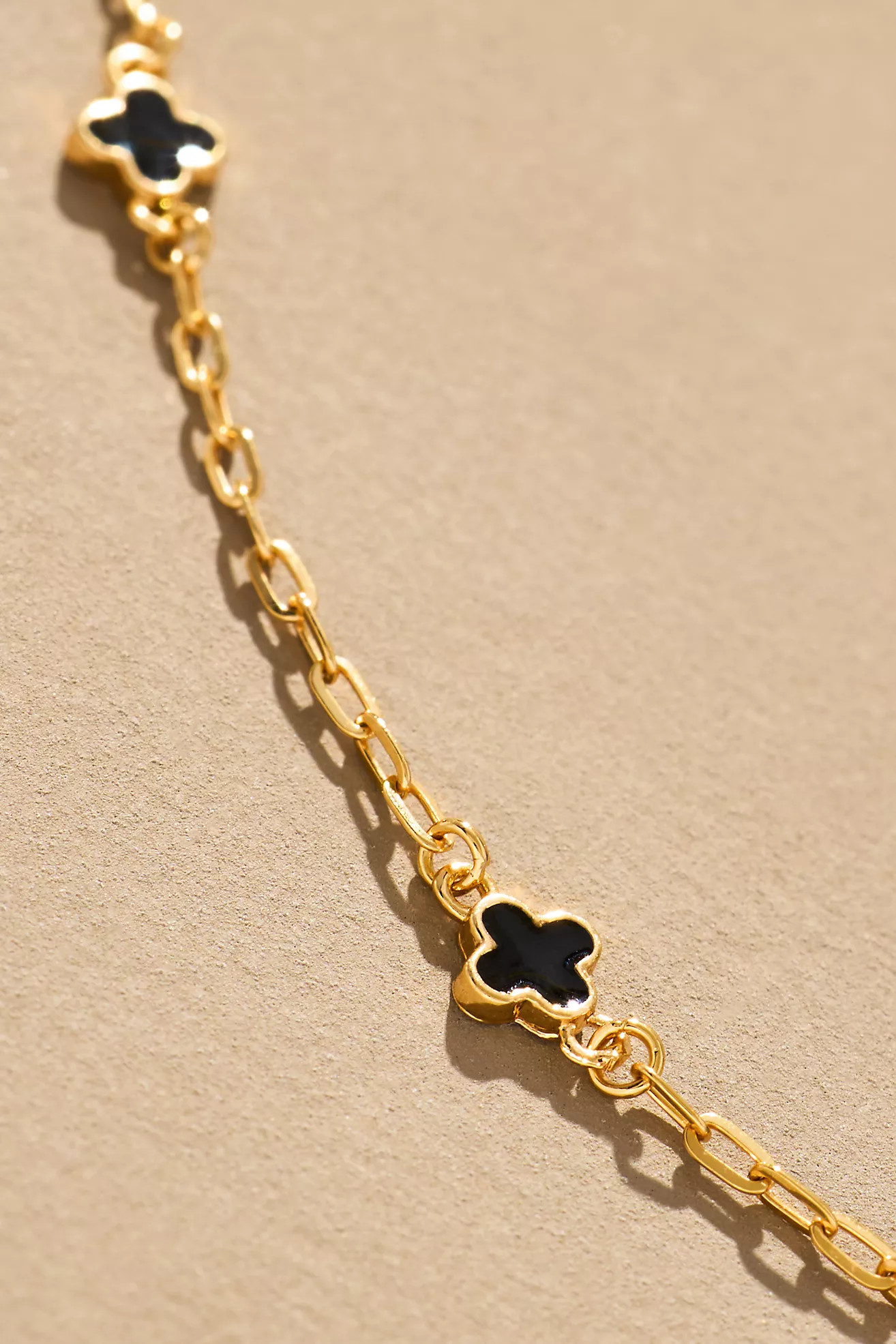 Tiny Clover Chain Necklace | Anthropologie (US)