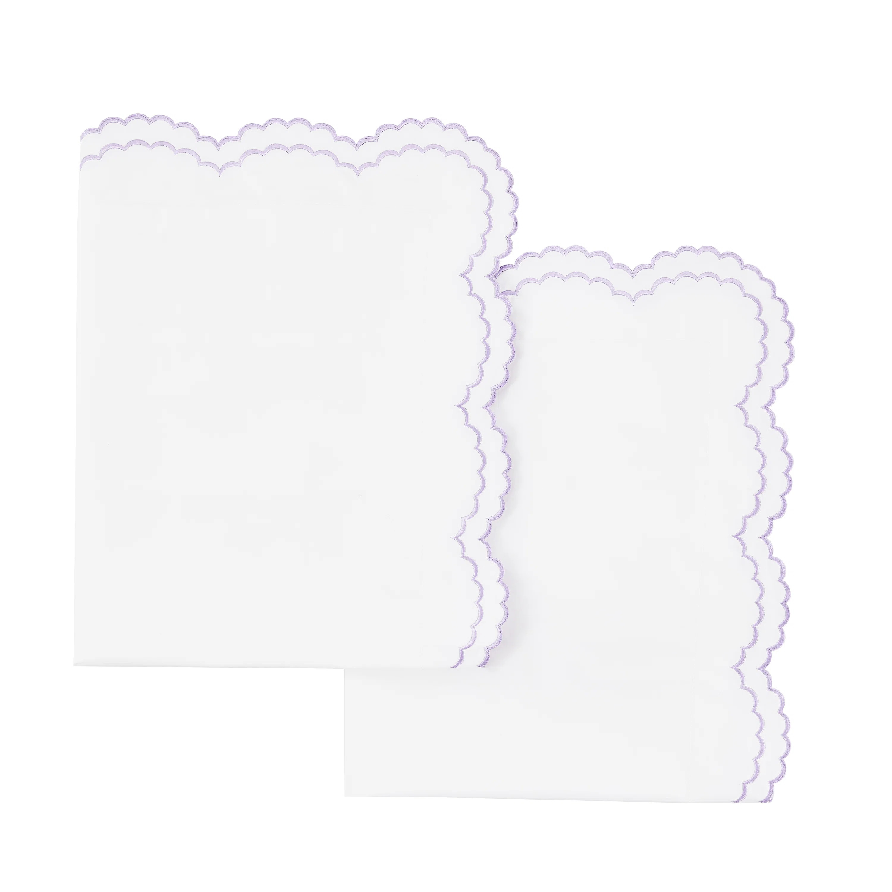 Berrada Double Scalloped 100% Cotton Sham (Set of 2) | Wayfair North America
