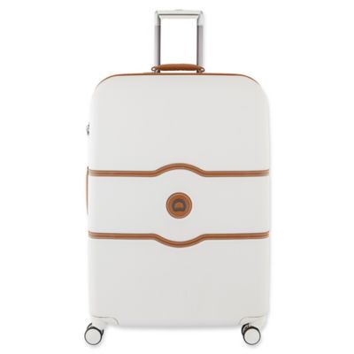 DELSEY PARIS CHATELET+ 24-Inch Hardside Spinner Checked Luggage in Champagne | Bed Bath & Beyond