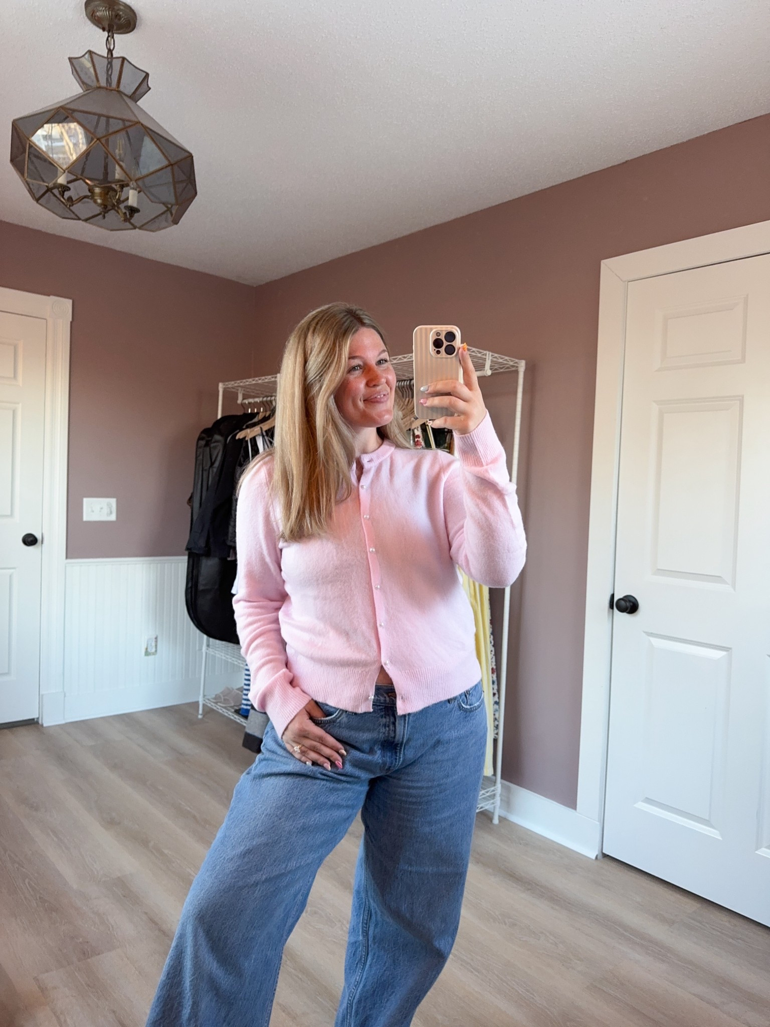 the prettiest pink wool cardigan — obsessed with the pearl buttons. 

perfff for valentine’s day💓

#LTKMidsize #LTKootd #LTKValentine