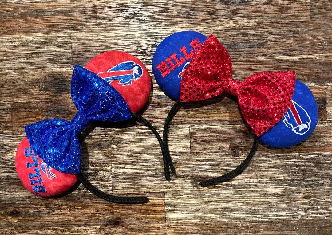 Buffalo Bills Inspired Embroidered Mickey Ears | Etsy (US)