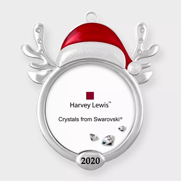 Harvey Lewis 2020 Reindeer Frame Ornament with Crystals from Swarovski | Target