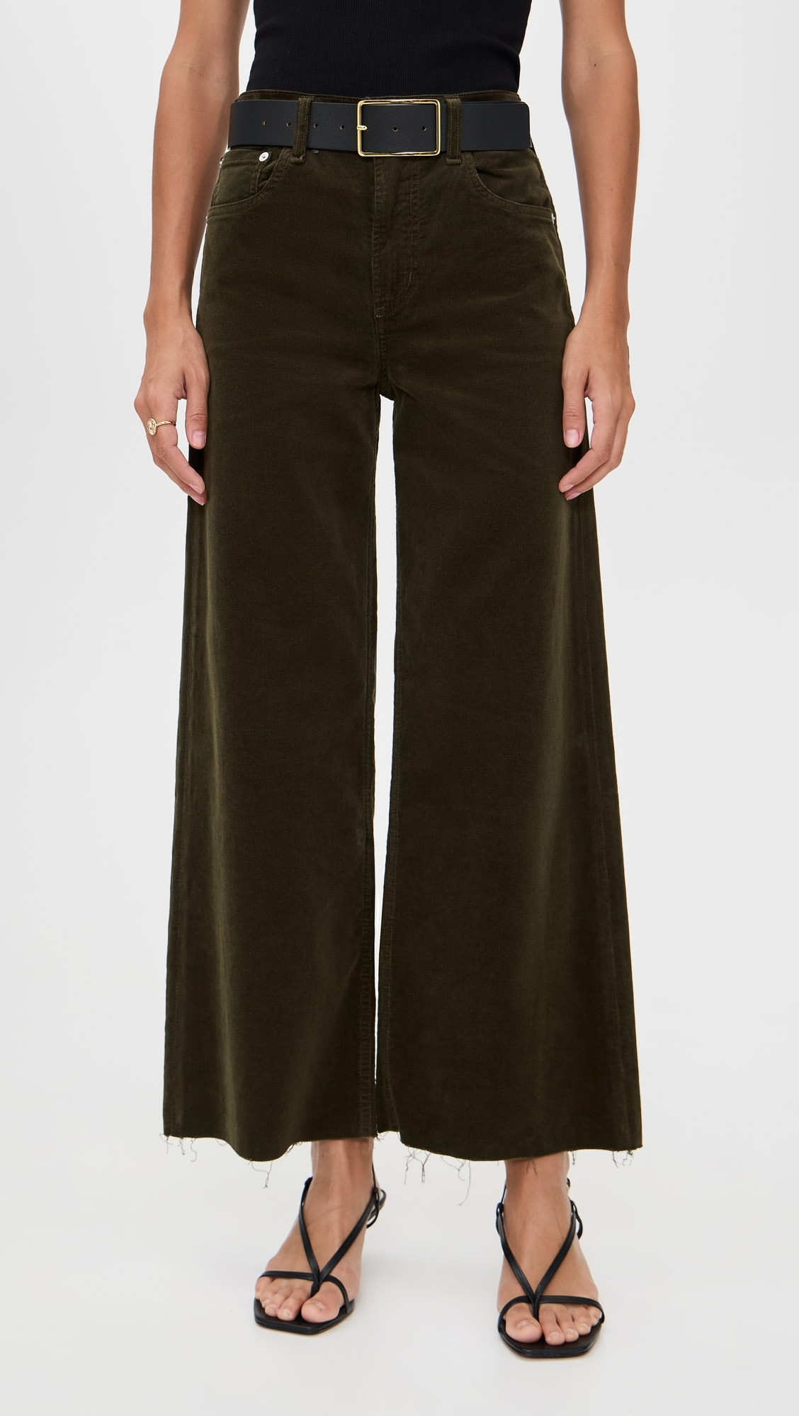 Lyra Wide Leg Corduroy Crop Pants | Shopbop