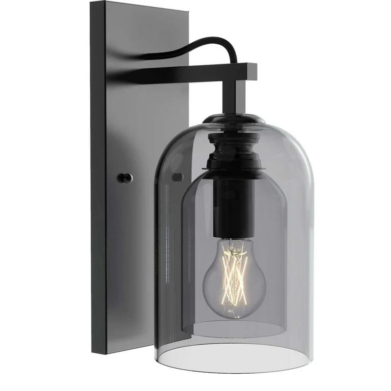 Better Homes & Gardens Dome Indoor Wall Sconce Black, 1 A15 Bulb Included | Walmart (US)