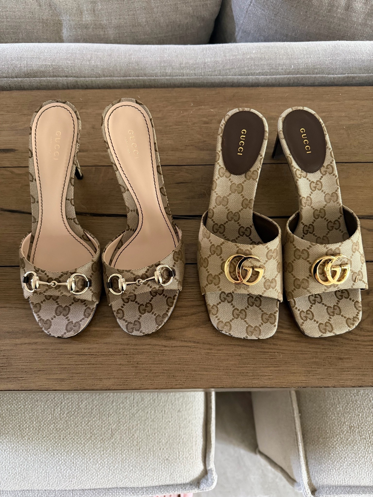Splurged on these for my birthday. They are beautiful and mold to your feet. True to size
