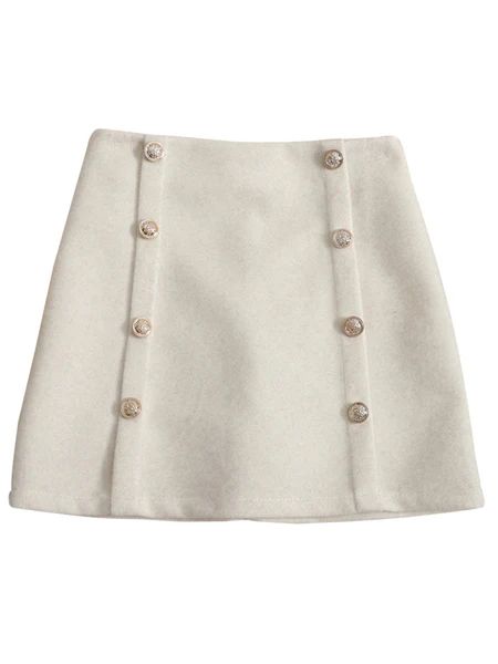 'Magnolia' Buttoned Mini Skirt (2 Colors) | Goodnight Macaroon