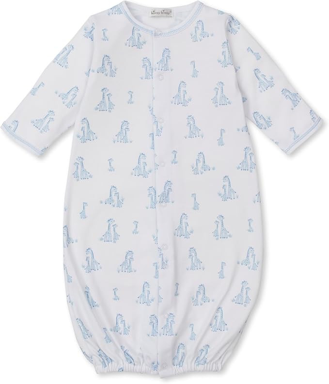 Kissy Kissy Baby Boys Infant Giraffe Grace Print Convertible Gown | Amazon (US)