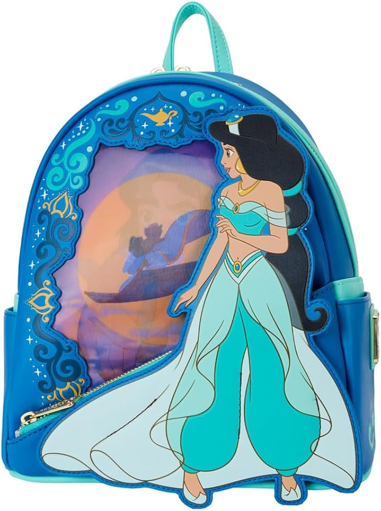 Loungefly Disney Aladdin Jasmine Lenticular Mini Backpack | Amazon (US)