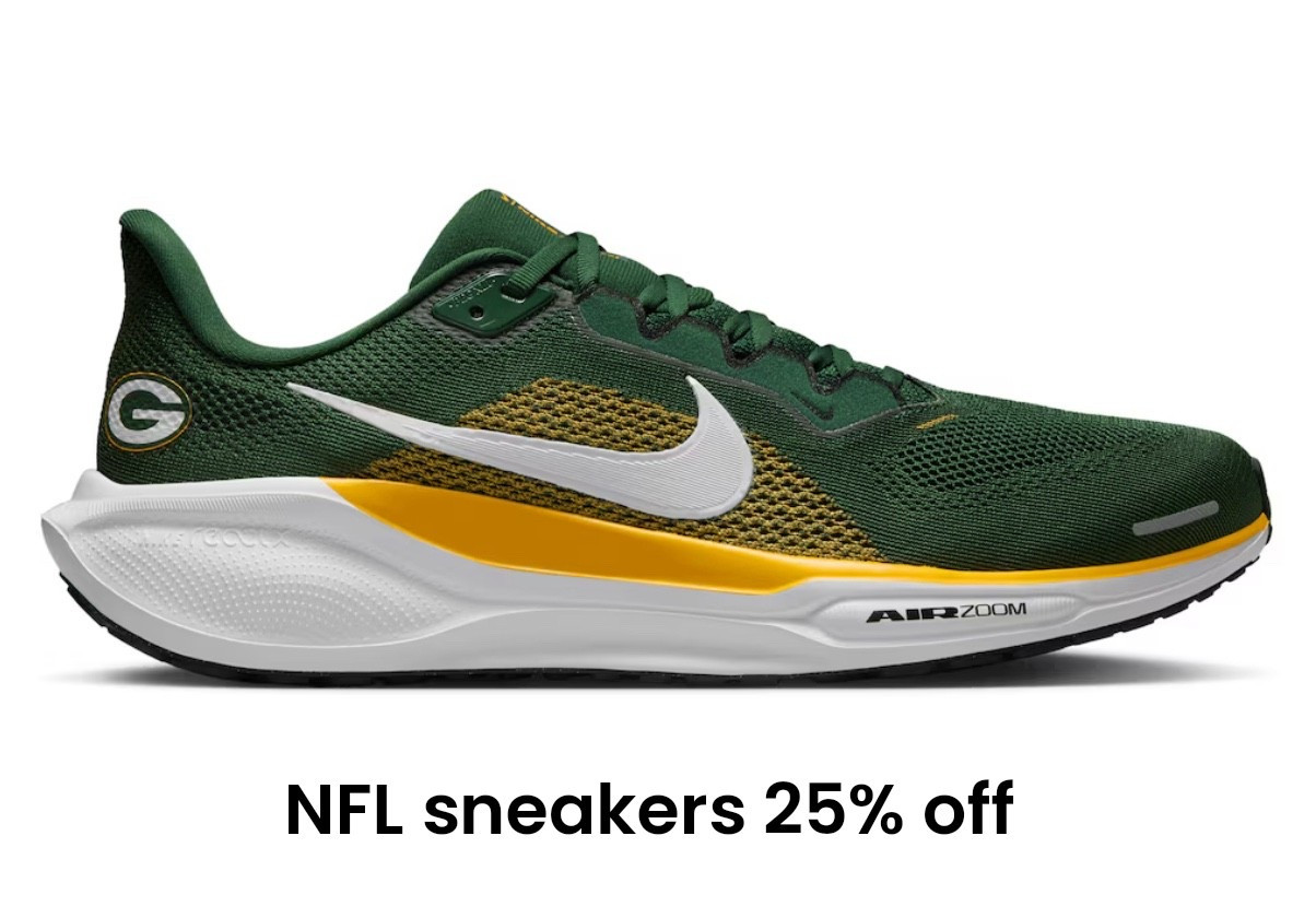 NFL sneakers and other gear currently 25% off. The superbowl is just over a month away. 

#LTKActive #LTKSaleAlert #LTKootd