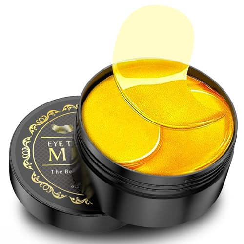 NAZANO Under Eye Patches - 30 Pairs - 24K Gold Eye Mask- Puffy Eyes & Dark Circles Treatments,Reduce Under Eye Bags and Smooth Wrinkles,Eye Skin Care Pads With Collagen | Amazon (US)
