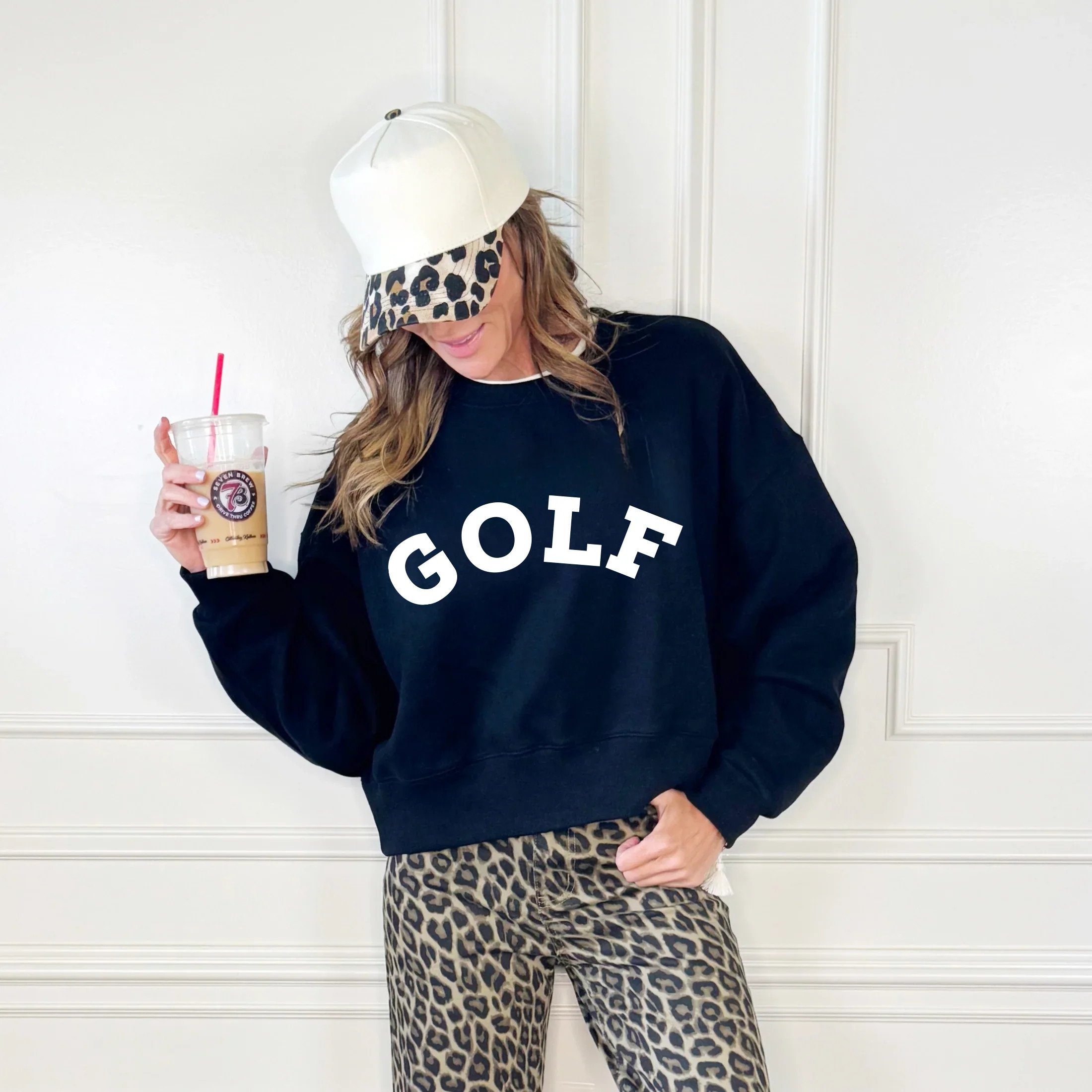 Puff Golf Cropped Sweatshirt | Poppy & Pine
