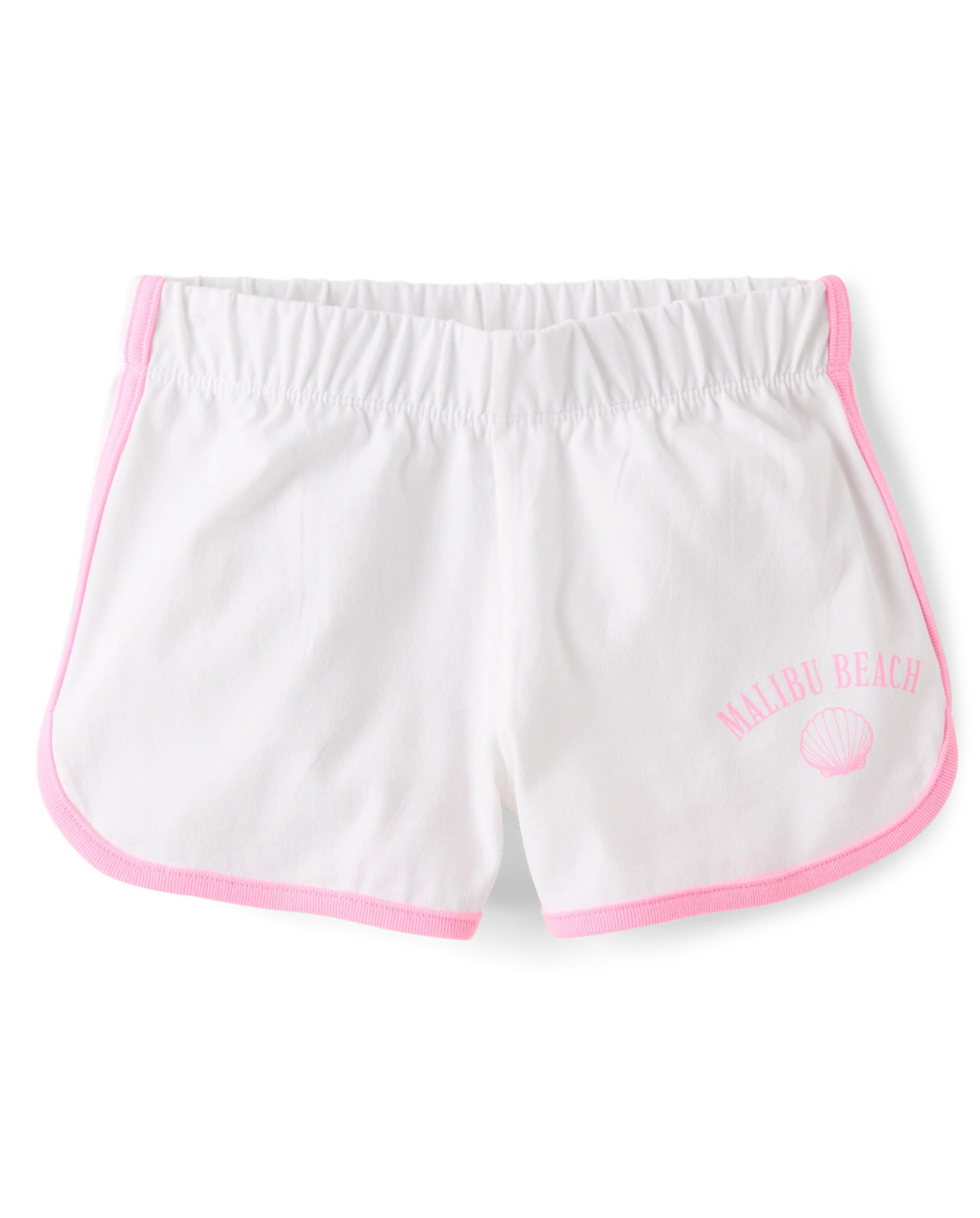 Girls Contrast Graphic Dolphin Shorts - white | The Children's Place
