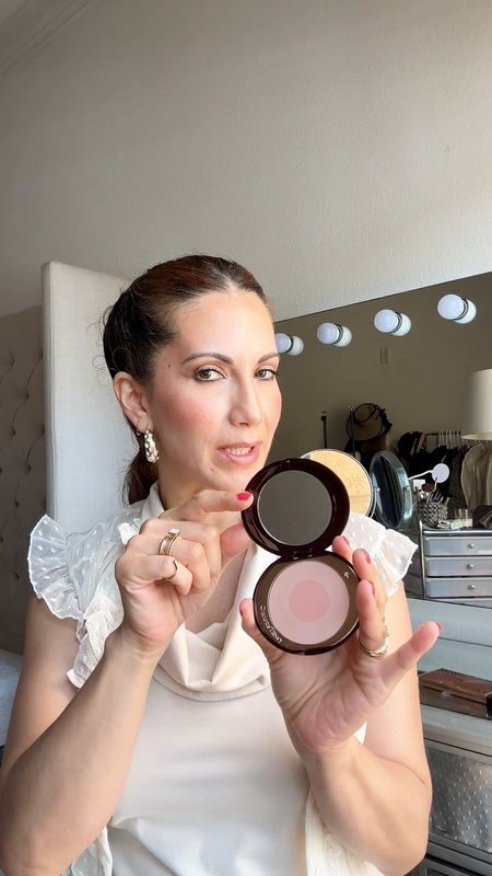 Charlotte Tilbury. CHEEK TO CHIC mine is FIRST LOVE, Colour Coded- The Dolce Vita and Filmstar bronze & Glow in fair medium.

Face sculpt & highlight, swish & pop blusher, luxury palette, vane berlin, bronzer and highlighter, Charlotte Tilbury blush

#LTKbeauty #LTKFind