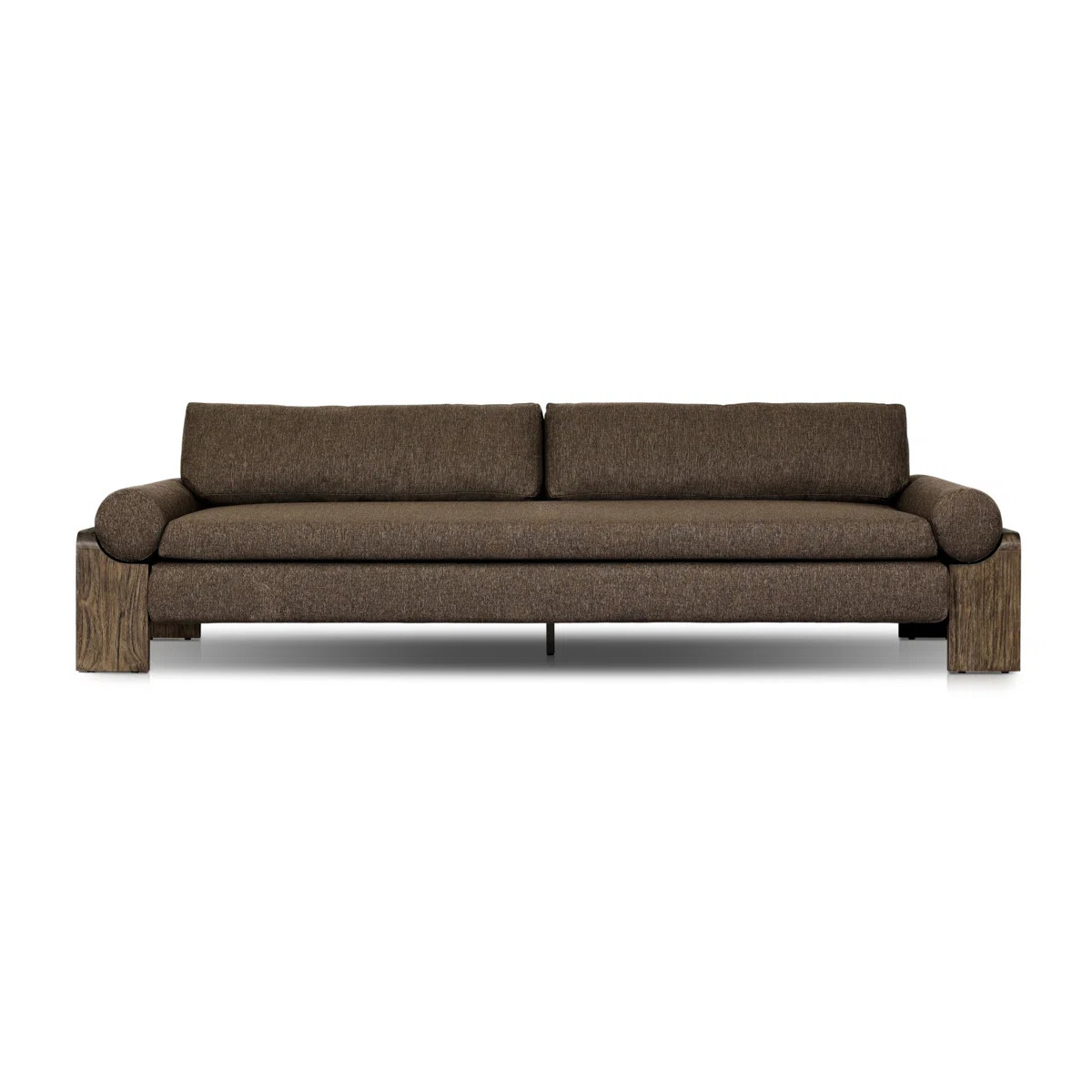 Joette Outdoor Sofa-104"-Stained Saddle Brown FSC | Wayfair North America