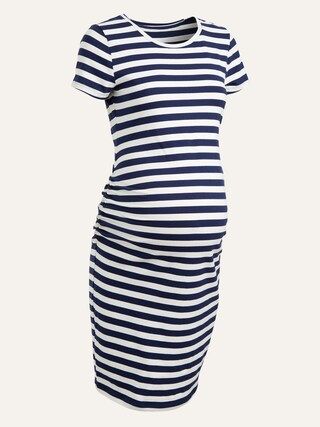 Maternity Jersey Short-Sleeve Bodycon Dress | Old Navy (US)