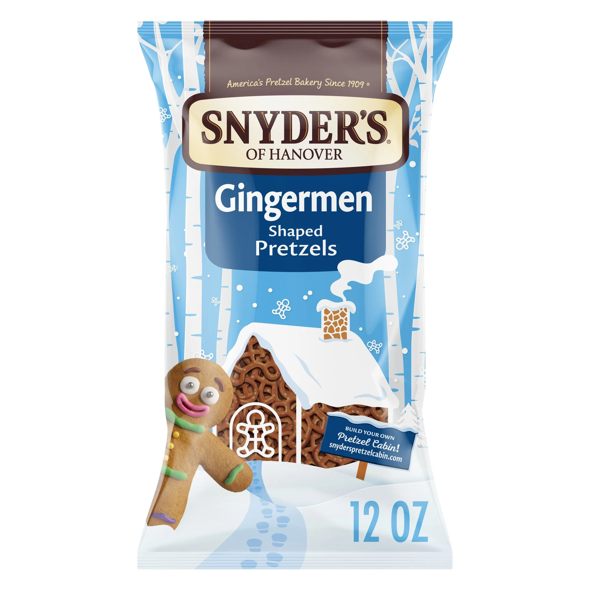 Snyder's of Hanover Gingermen Shaped Holiday Pretzels, 12 oz Bag | Walmart (US)
