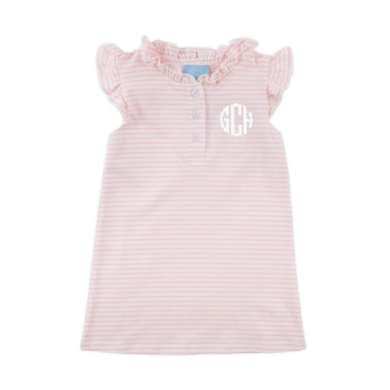 Light Pink Stripe Nicole Dress | Classic Whimsy