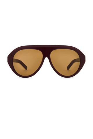 Past Midnight The Icon Sunglasses in Burgundy from Revolve.com | Revolve Clothing (Global)