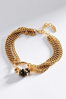 Layered Chain O-Ring Bracelet | Anthropologie (US)