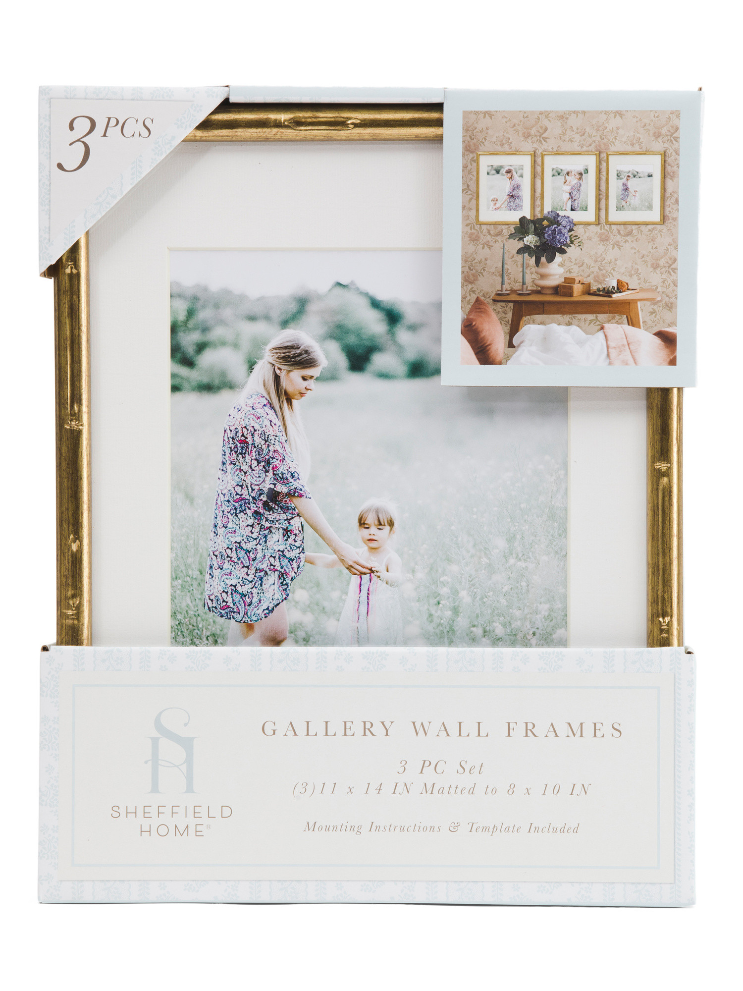 3pk 11x14 Matted To 8x10 Metallic Wall Portrait Frame Set | TJ Maxx