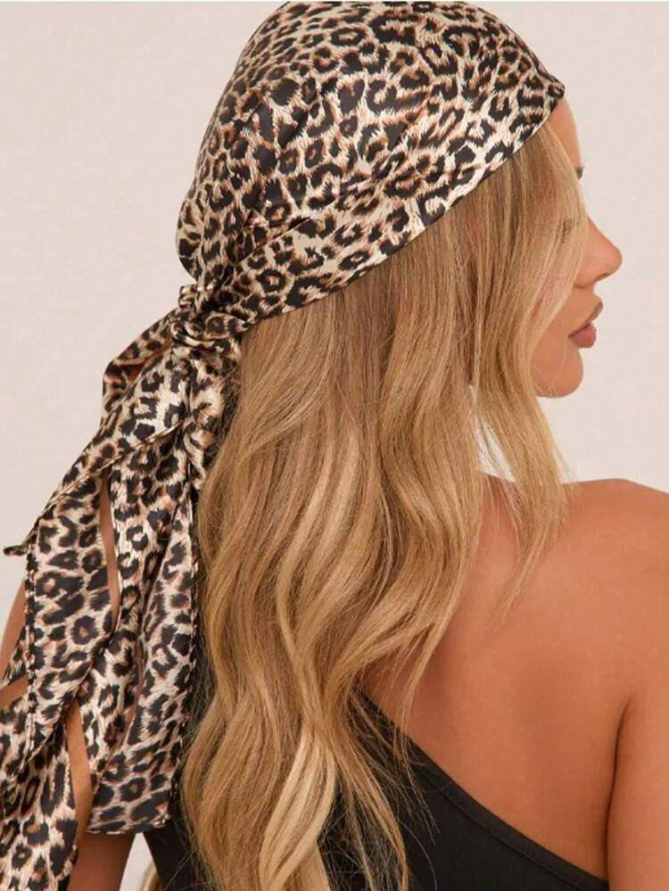 Cheetah Head Scarf | SHEIN