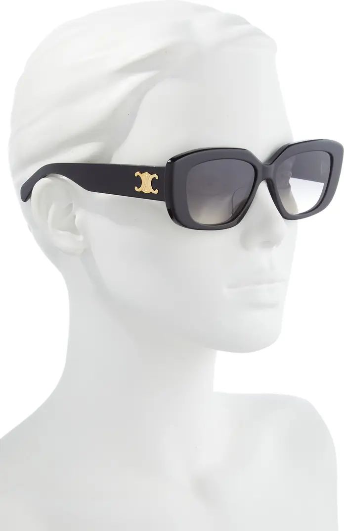 Triomphe 55mm Rectangular Sunglasses | Nordstrom