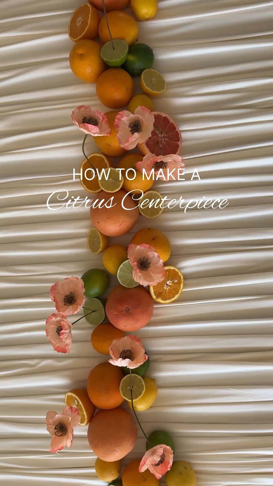 Nothing brightens a summer table like fresh citrus. 🍋🍊

I used faux poppies here, so the wire stems went right into the citrus. But if you’re using fresh flowers, just insert a toothpick into the stem first, then stick it into the citrus. 🌸🍊

#citruscenterpiece #citrustablescape #summertable #summercenterpiece