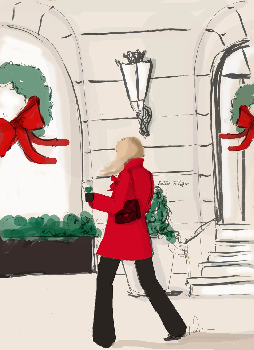 Christmas Art {coffee at Ralphs} - DIGITAL VERSION Christmas Cards - Etsy | Etsy (US)