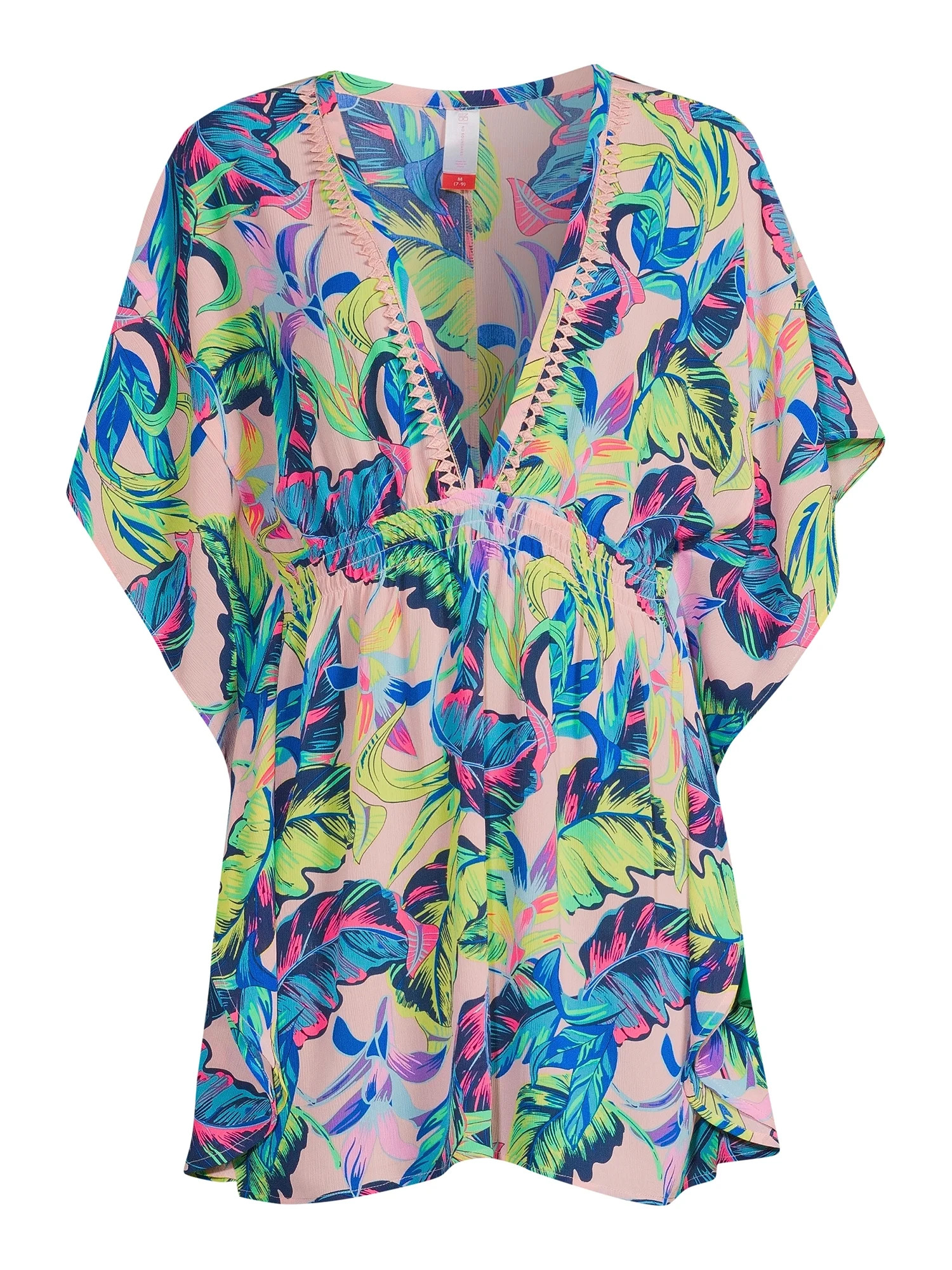 No Boundaries Juniors' Chiffon Caftan Cover Up - Walmart.com | Walmart (US)