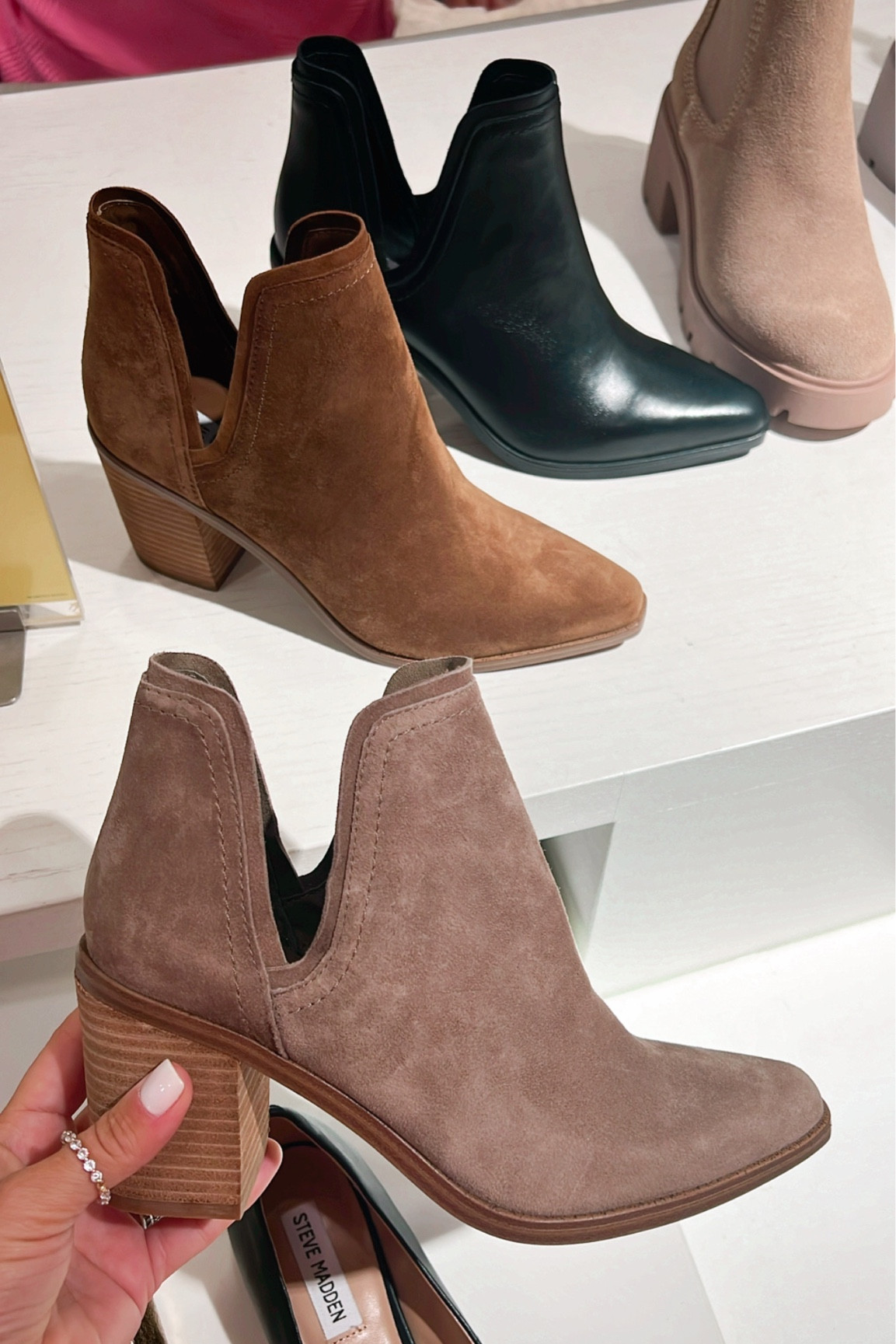 Steve madden shop cut out booties