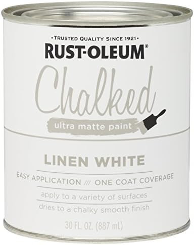 Rust-Oleum 285140 Ultra Matte Interior Chalked Paint 30 oz, 30oz Can, Linen White | Amazon (US)