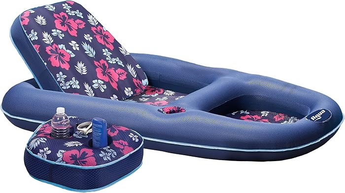 Aqua Campania Ultimate 2-in-1 Pool Float Lounge \u2013 Extra Large \u2013 Inflatable Pool Floats ... | Amazon (US)