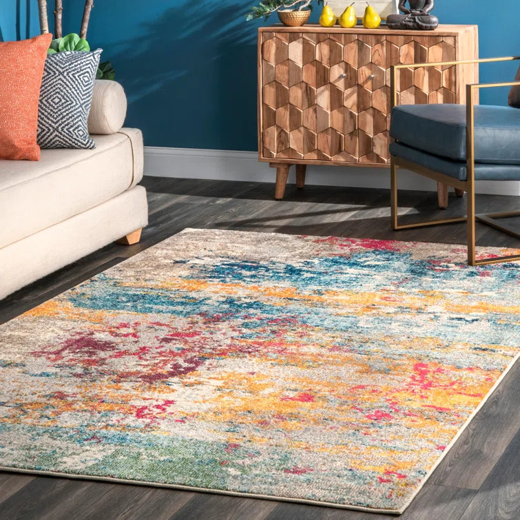 Hiroko Abstract Area Rug | Wayfair Professional