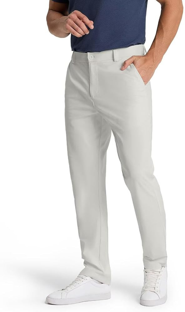 Mens Classic Fit Golf Pants Stretch Work Dress Pants 30''/32''/34'' Lightweight Casual Pants with... | Amazon (US)