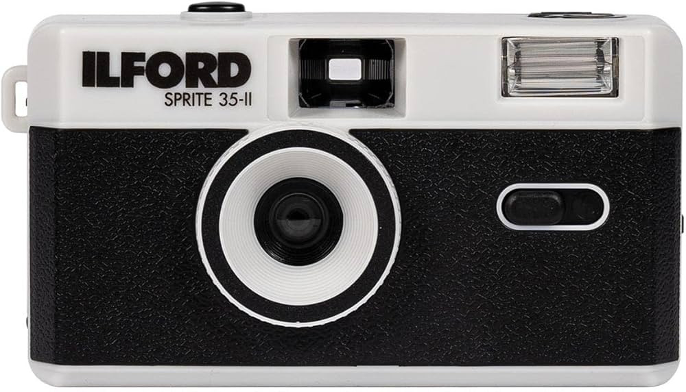Ilford Sprite 35-II Reusable/Reloadable 35mm Analog Film Camera (Black and Silver) | Amazon (US)