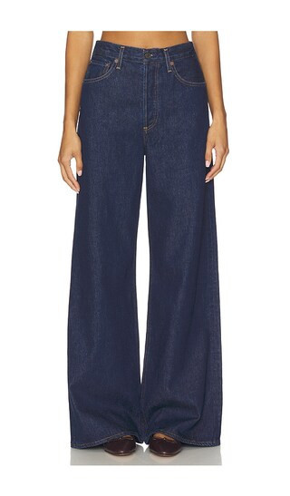 AGOLDE Dame High Rise Wide Leg Jeans in Blue. - size 25 | Revolve Clothing (Global)