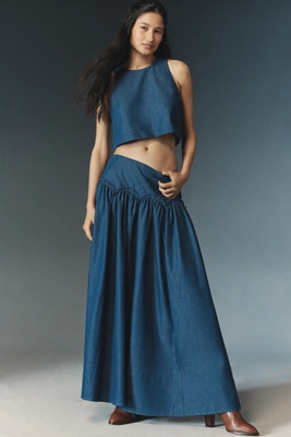 Mare Mare x Anthropologie Basque-Waist Maxi Skirt | Anthropologie (US)
