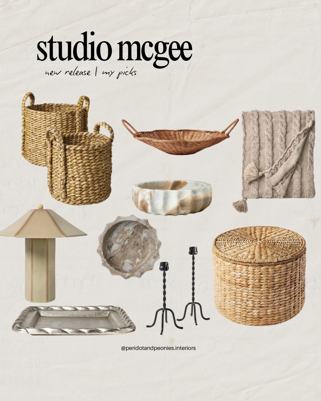 new release from studio mcgee - target with threshold 

some of my favorites! 
-pottery barn basket look for less
- table top lamp
- knit neutral blanket 
- marble catch all
- rattan basket (perfect for fruit)
- silver catch all tray
- candle holders 
- large toy basket / storage basket 

#LTKFindsUnder50 #LTKHome #LTKFindsUnder100