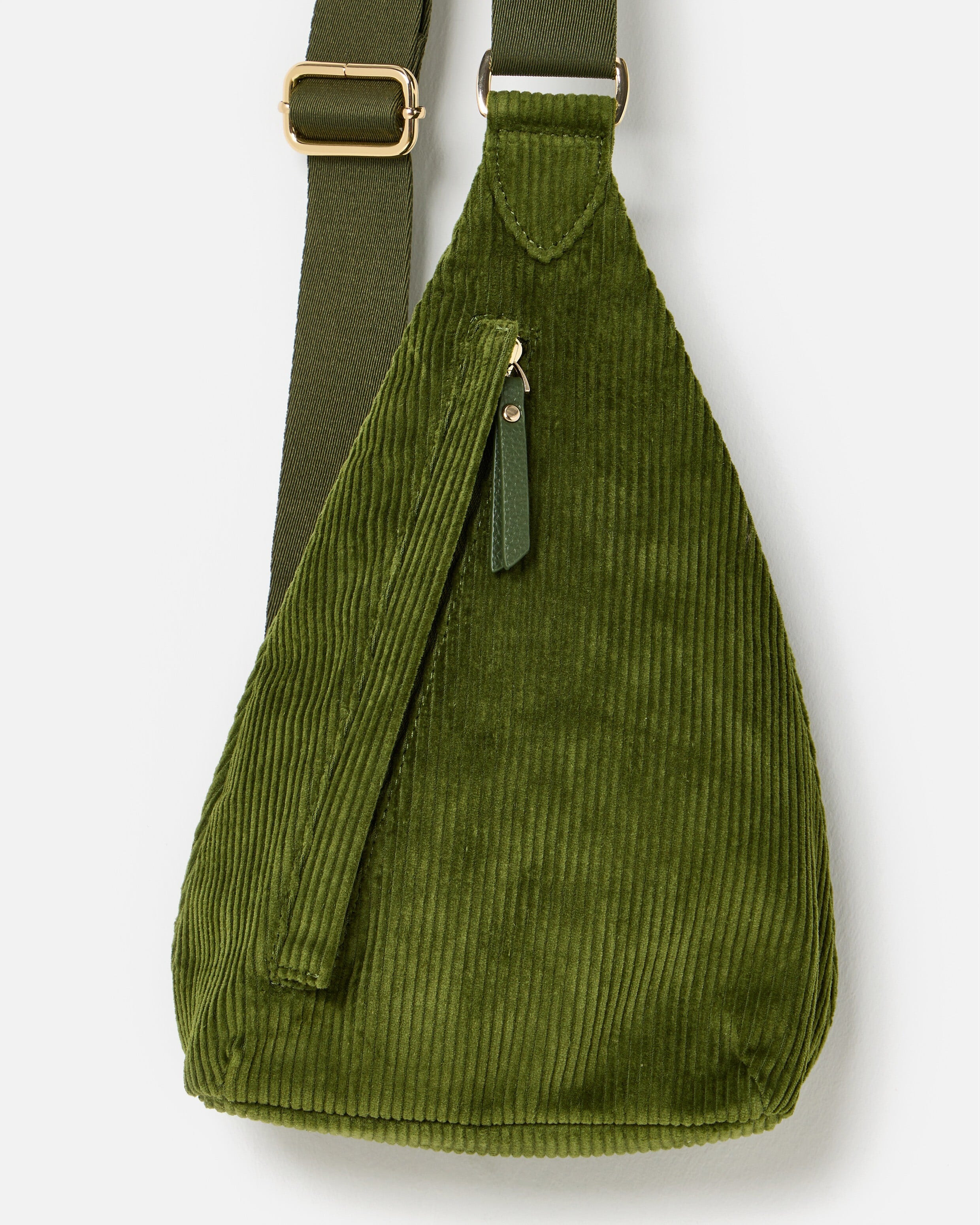 Brooke Green Corduroy Belt Bag | Oliver Bonas | Oliver Bonas (Global)