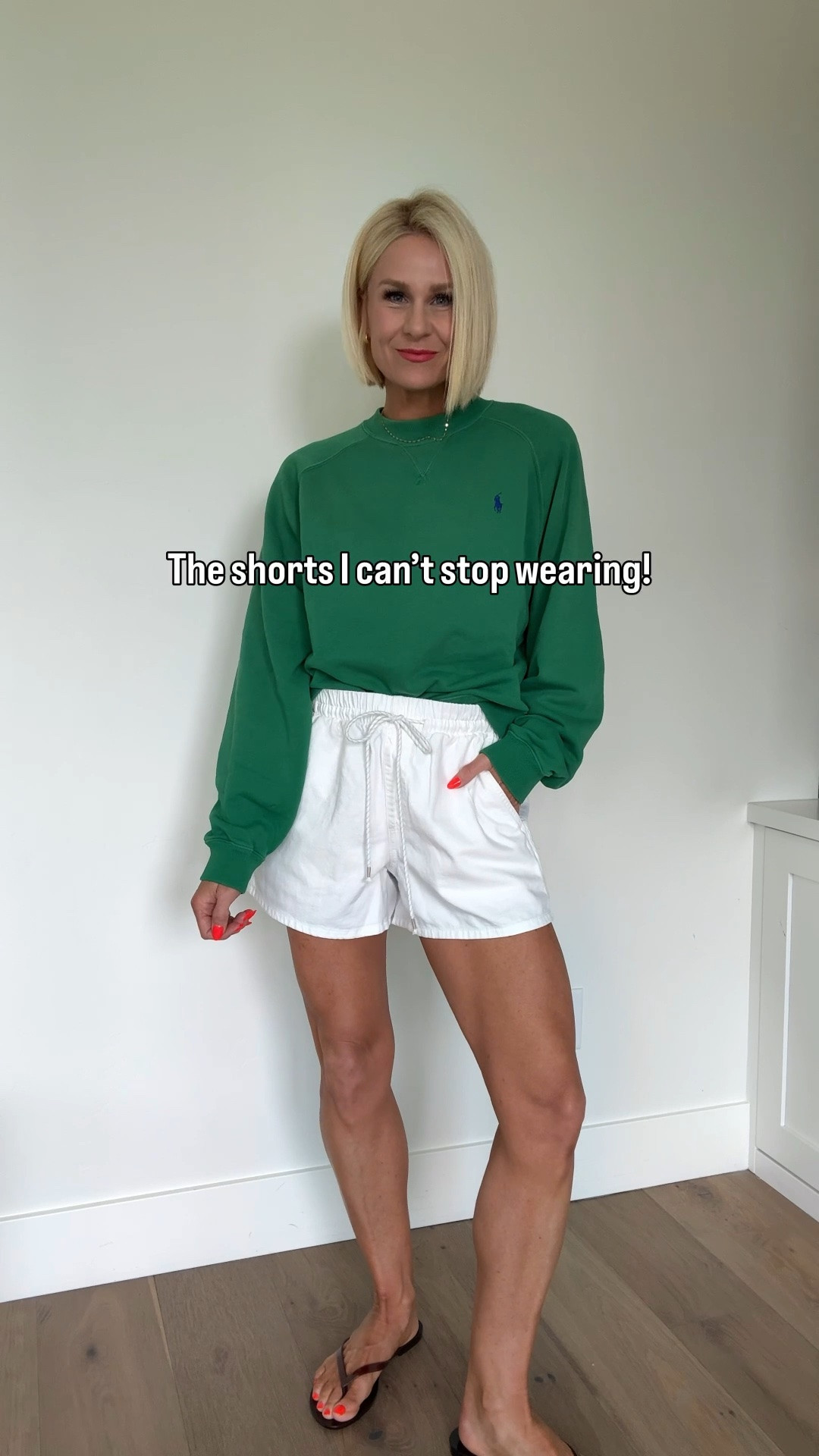 The shorts I’ve reached for more than anything this spring… and definitely not retiring for summer.☀️The perfect length, easy loose fit, and a comfy drawstring waist that just gets it.
They’re a loose fit, but I think fit tts, I’m wearing a medium — + tight white is not a good look 😉 AND bc they’re cotton
Everything else fits to a size but size up in the denim shirt.

#LTKootd #LTKOver40 #LTKmomlife