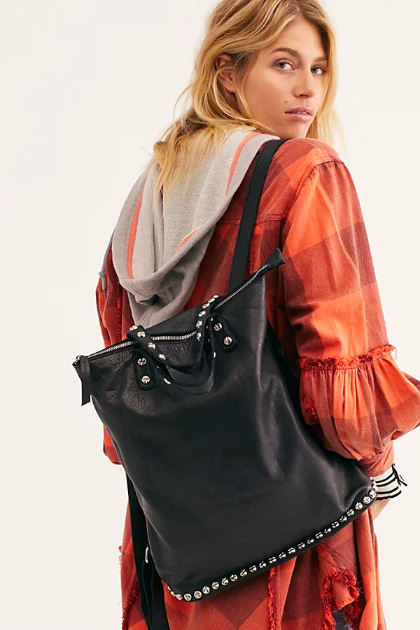 Ellie Leather Studded Backpack by FP Collection at Free People, Black, One Size | Free People (Global - UK&FR Excluded)