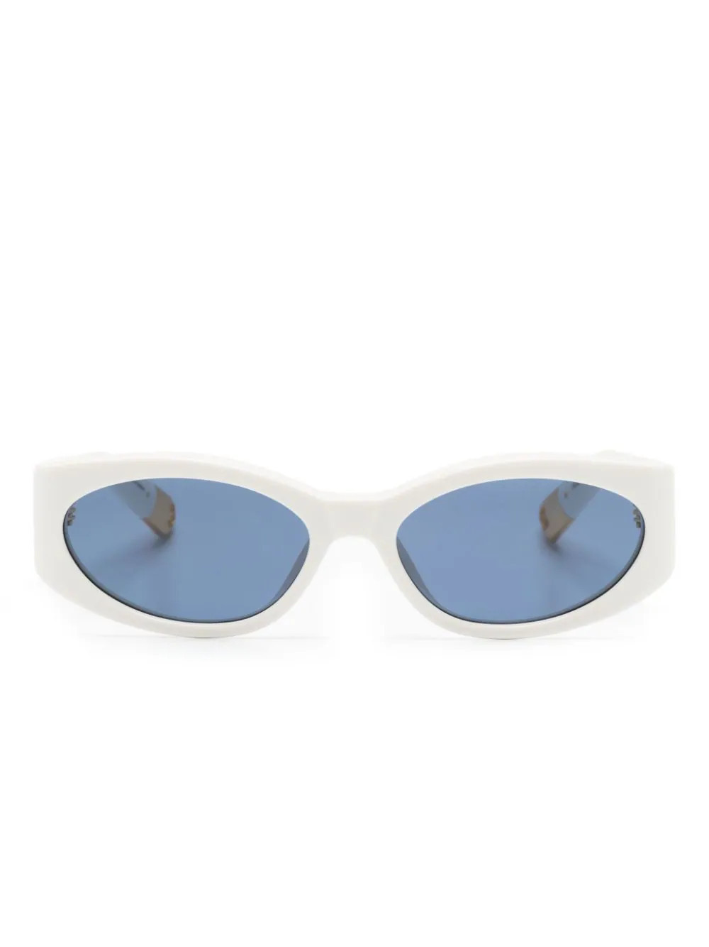 Jacquemus Les Lunettes Ovalo oval-frame sunglasses - White | Farfetch Global