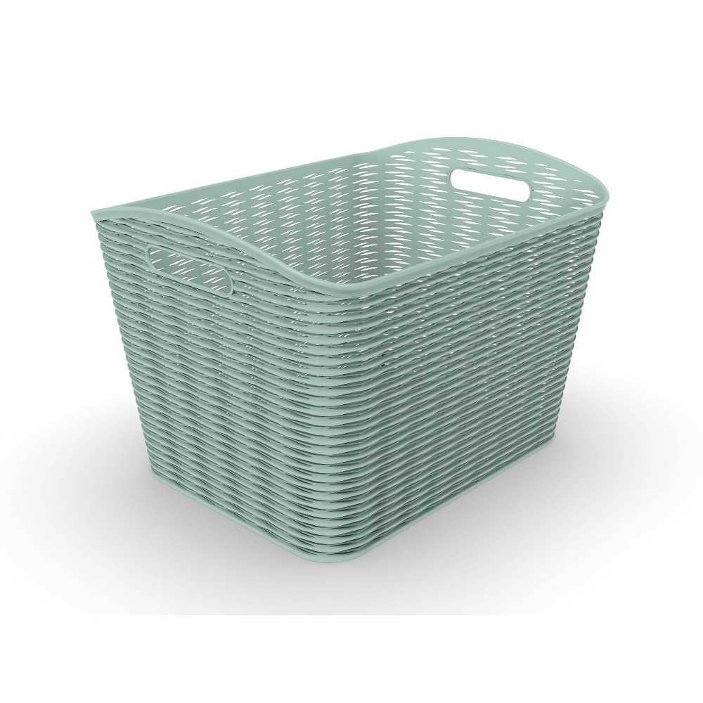 26L Curved Wave Design Storage Bin Green - Room Essentials | Target