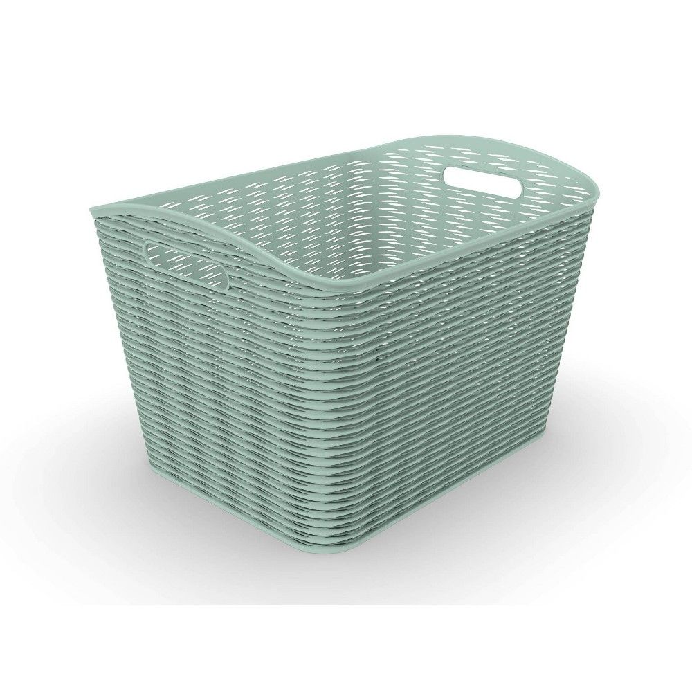 26L Curved Wave Design Storage Bin Green - Room Essentials | Target