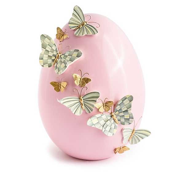 Touch of Pink Garland Butterfly Egg | MacKenzie-Childs