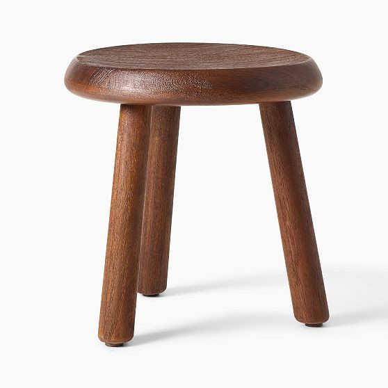 Colin King Acacia Wood 3-Leg Side Table | West Elm (US)