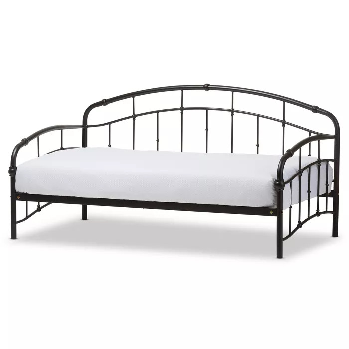 Olsen Vintage Inspired Metal Daybed - Twin - Antique Bronze - Baxton Studio | Target