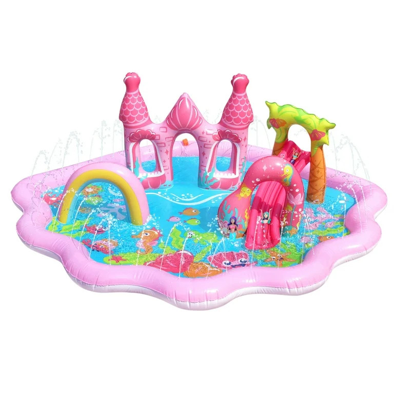 Banzai Mermaid Lagoon Splash Park Set with 3 Mermaid Dolls Age 3+ | Walmart (US)
