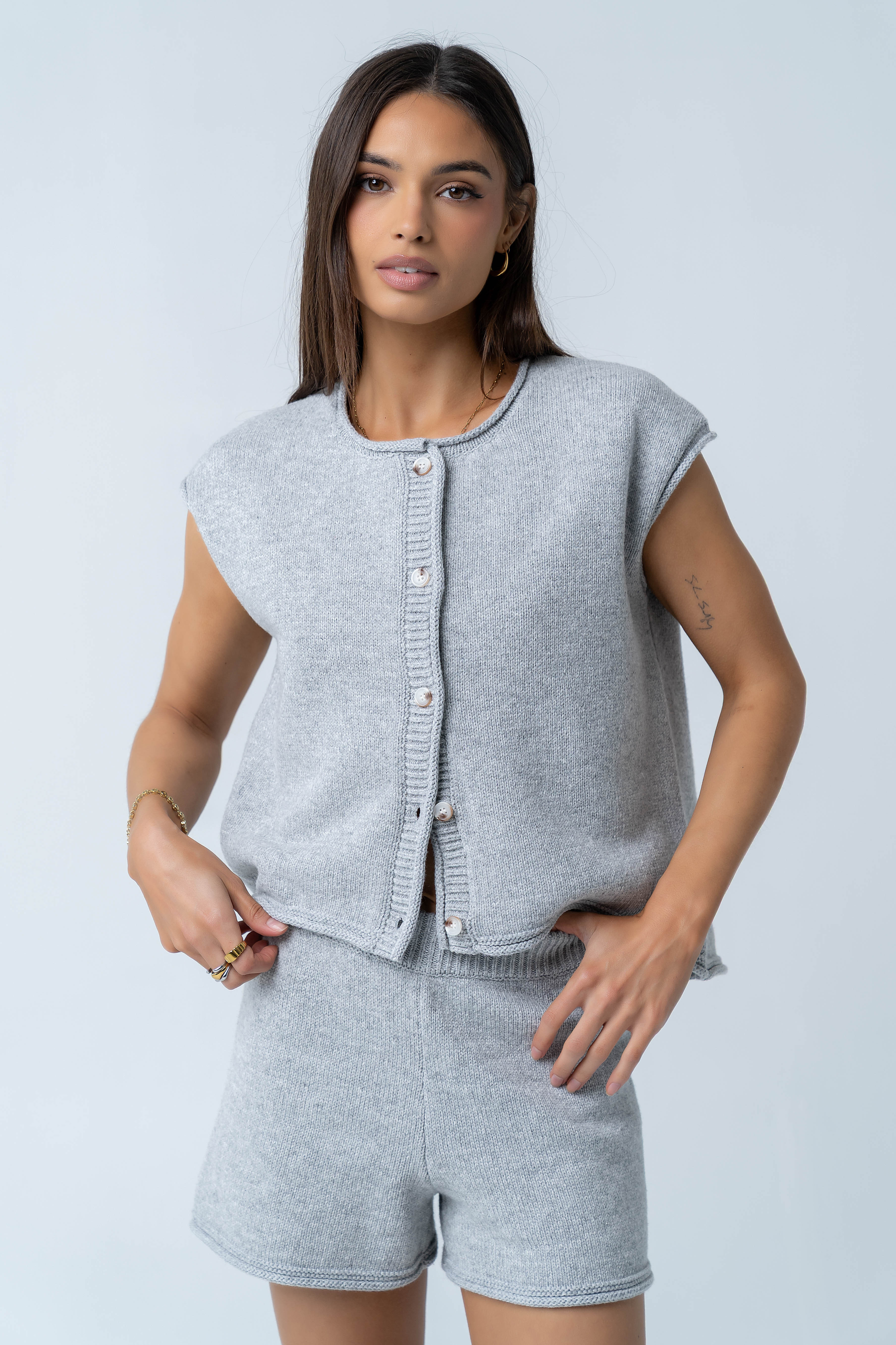 Paige Knit Sweater in Grey | Böhme US